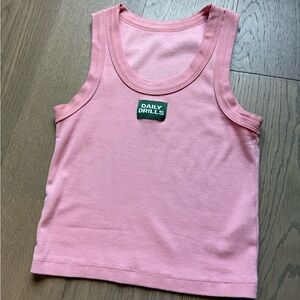 Daily Drills Light Pink Sleeveless Top